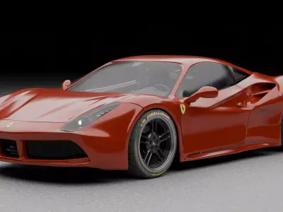 Ferrari 488 GTB 3D model