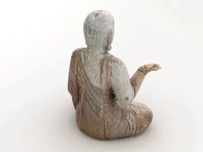 Buddha Statue Sculpture 004 3D model