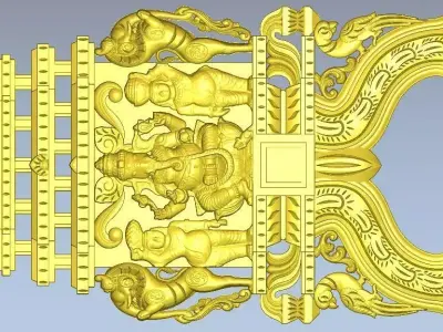 PILLAYAR  KAVADI 3D RELIEF MODEL 3D print model