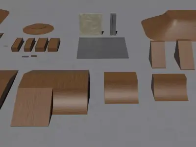 GAME READY SKATEPARK ASSET PACK Free low-poly 3D model