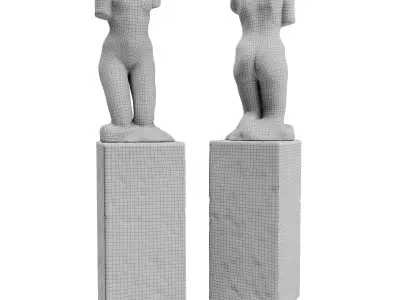 Rodin woman torso 3D model