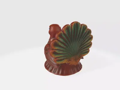 Thanksgiving Turkey Mug Planter 3D Printed Turkey Cup 3D print model