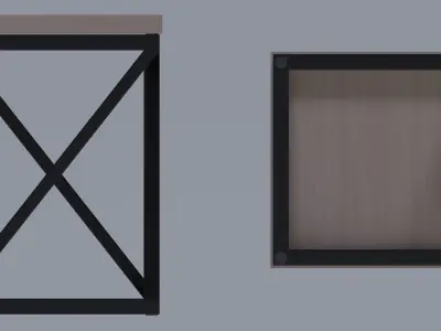 Chair side table with base Free 3D model