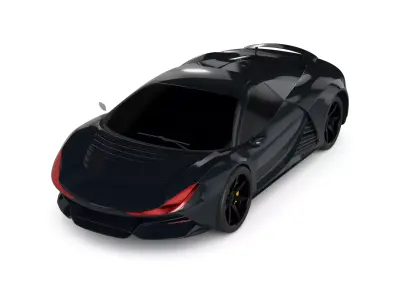Sports Car 3D model 8