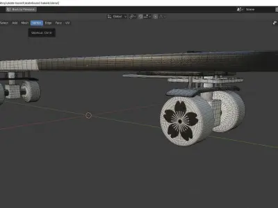 skateboard of peace Free low-poly 3D model