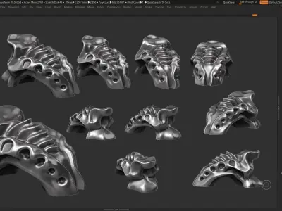 Modern Abstract Decorative sculpture 3d print model 61 3D print model
