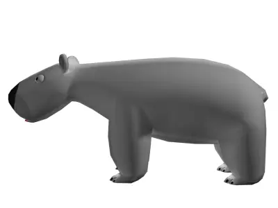 Polar Bear Low-poly 3D model