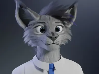 Natasha Evans Female Lynx 3D model