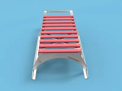 Child sled 3D model