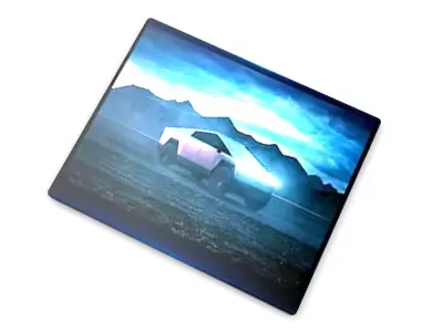 Cybertruck Car Back Seat Screen 3D model