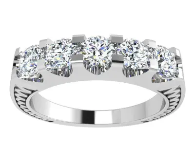 Diamond Engraving Ring 4247 3D print model