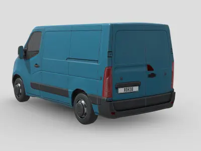 Renault Master 2012 L1H1 Panel Van Low-poly 3D model