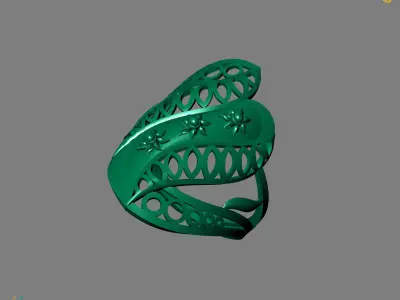 Women Plain Ring Ready STL Models Womens Ring 3d models 3D print model 27