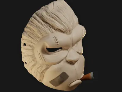 Wearable Mafia Simian Monkey Mask 3D print model