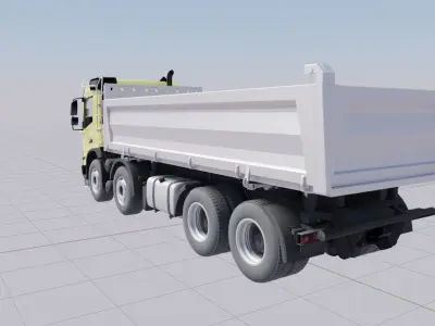 Camion benne VOLVO FMX 2020 500 euro 6  8X4  3D model