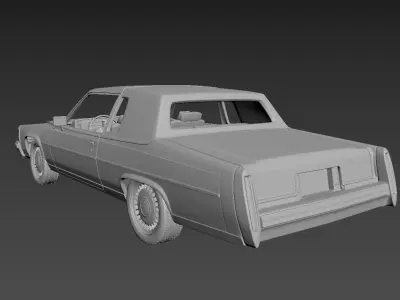 Cadillac FLeetwood Brougham Coupe 1983  3D print model