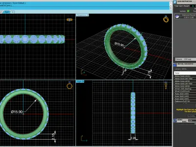 Wedding Ring V2 3D print model
