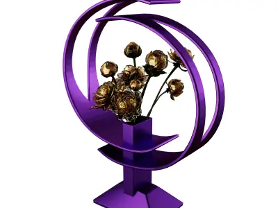 Modern interior vase Free 3D model