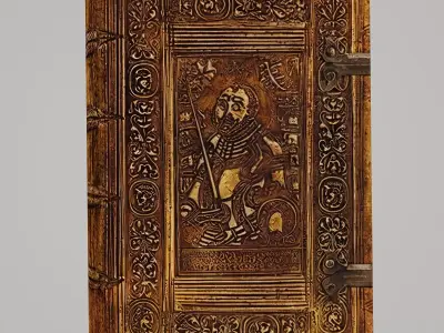 Old Books set - PBR Game Ready Low-poly 3D model Low-poly 3D model