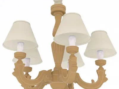 classical chandelier 2 3D model
