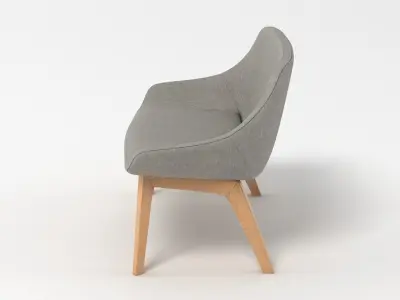 Zeitraum Morph Duo Dining Chair 3D model