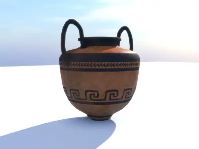 Greek Vase Free low-poly 3D model