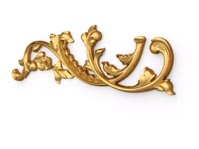 Classic decor ornament carved 74 3D model