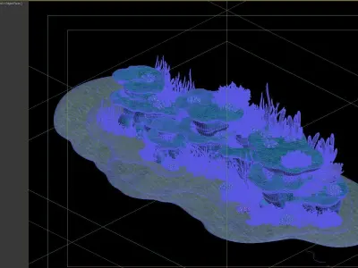 coral cartoon 3D model