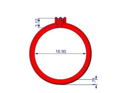 Crown Ring 3D print model