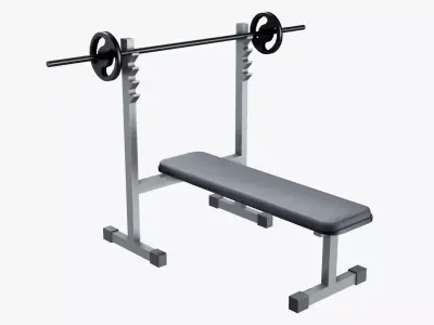 Bench Press Low-poly 3D model
