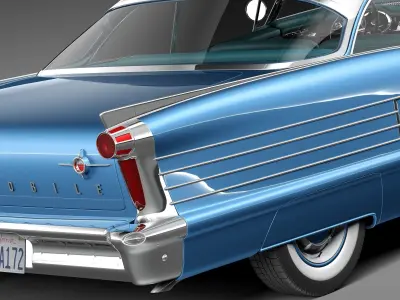 Oldsmobile 88 1958 coupe 3D model