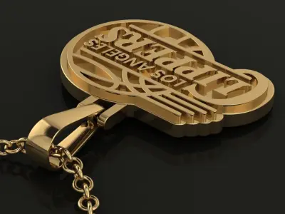 Clippers Logo Pendant 3D print model