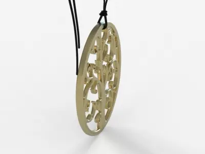 Tree Pendant 001 3D print model