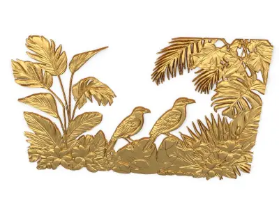 Classic carved decor ornament 418 3D model