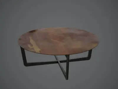 Rug Table PBR Game Ready Lowpoly Low-poly 3D model