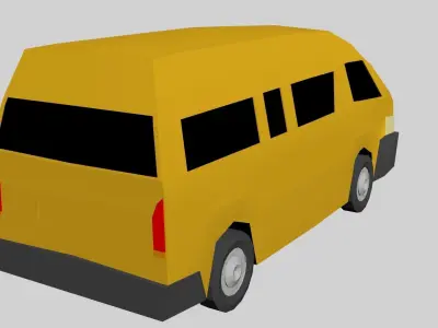 Low Poly Rigged Vehicles  Low-poly 3D model