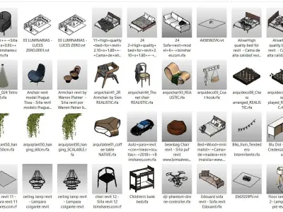 REVIT FAMILIES EXCELLENT QUALITY   Low-poly 3D model