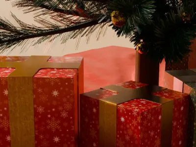 Christmas tree Free low-poly 3D model