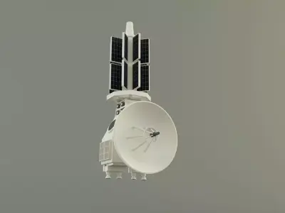 communication satellite 61 3D model