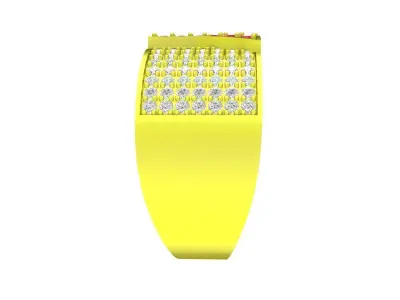 A6995 Y Letter Diamond Women Band Ring 3D Print 3D print model