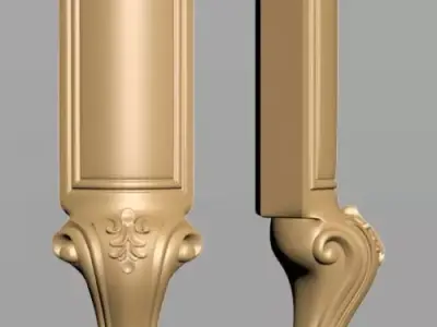 Carved Leg 3D model
