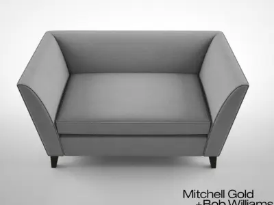 Mitchell Gold and Bob Williams Mona Sofette 3D model