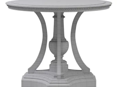 St James Round Entry Table Low-poly 3D model