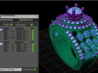 Ring design 3D print model
