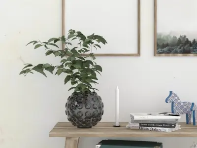 coffee table in the living room 2 3D model