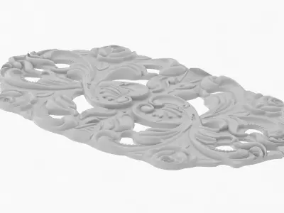 Cartouche Ornament 006 3D model