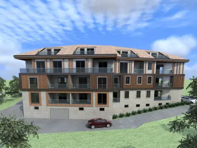 A Building in Mugla City Low-poly 3D model