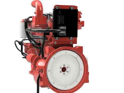 Cummins Diesel engine 3 3 QSB 3D print model