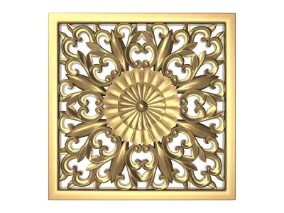 decorative pattern ready for 3D printing 3D model 20