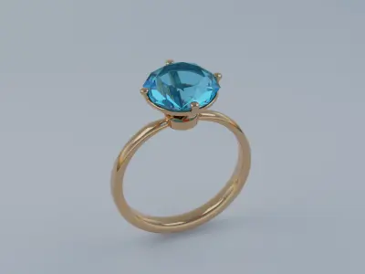 luxury ring Free 3D model